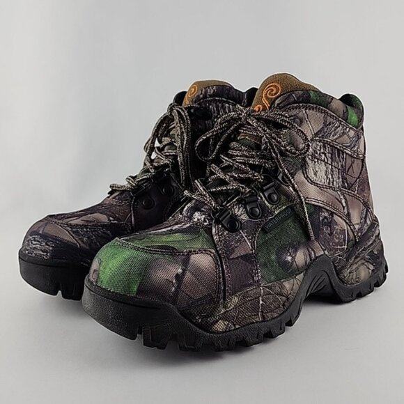 SHE Women's Outdoor Kosoha Hunting Ankle Lace Up Boots Camo Black Green Size 6.5 - Picture 3 of 16